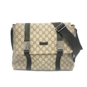 GUCCI GG Stream Messenger Bag (214397) in GGPVC/Leather, Brown, for Women