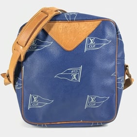 LOUIS VUITTON M80010 LV Cup Sac San Diego Pochette Shoulder Bag Leather Unisex Blue