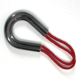HERMES Declick Bag Charm Key Ring Keychain AG925 Unisex Red