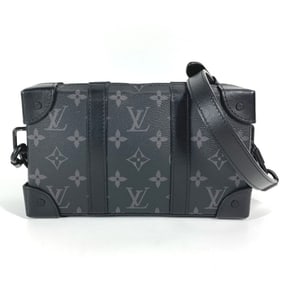 LOUIS VUITTON M69838 Monogram Eclipse Soft Trunk Wallet, Pochette, Long Clutch Bag, Shoulder Canvas,