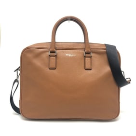 Michael Kors logo 2-way briefcase, document bag, business leather, men's, brown