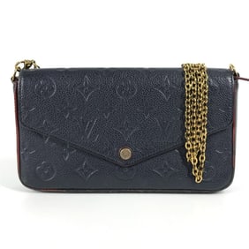 LOUIS VUITTON M64099 Monogram Empreinte Pochette Felicie Chain Long Wallet/Shoulder Bag in Leather,