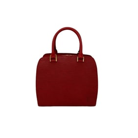 Nearly unused LOUIS VUITTON Pont Neuf Epi Leather Handbag/Mini Boston Bag in Castilian Red 01315