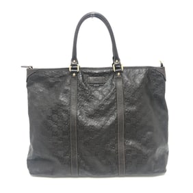 GUCCI 201482 Guccissima Handbag, Travel Bag, Tote Leather, Women's, Brown