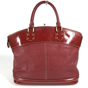 LOUIS VUITTON M95862 Suhali Lockit MM Tote Bag, Handbag, Leather, Women's, Tanami Red