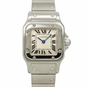 Cartier Santos Galbee SM W20056D6 Women's Ivory Quartz Watch