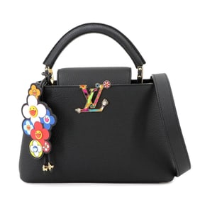 Louis Vuitton LVxTM Capucines BB 2-way Hand/Shoulder Bag in Taurillon Leather Noir (M13832) with