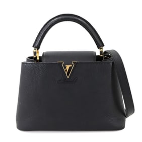 Louis Vuitton Capucines BB 2-way Hand/Shoulder Bag in Taurillon Leather, Black, M94755, RFID
