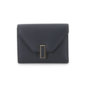 Valextra Iside Wallet, Tri-fold Leather Night Blue, SGES0005028LOCPS99