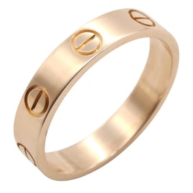 Cartier Mini Love Ring, 18K Pink Gold, for Men and Women.