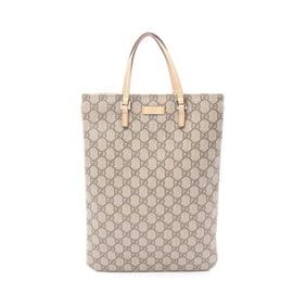 Gucci GG Plus Tote Bag, Coated Canvas and Leather, Women's, Beige, 117551