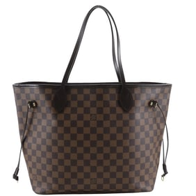 Louis Vuitton Neverfull MM Tote Bag N51105 Damier Canvas 2012 Brown GI2102 Women's