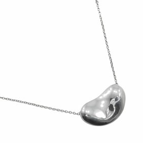 Tiffany & Co. Bean Necklace by Elsa Peretti, 925 Sterling Silver, Approx. 8.0g, Women's