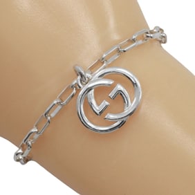 Gucci Interlocking G Bracelet, 925 Sterling Silver, Approx. 12.1g, Unisex