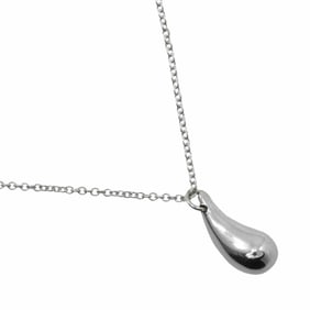 Tiffany & Co. Elsa Peretti Teardrop Necklace, 925 Sterling Silver, Approx. 2.8g, Women's