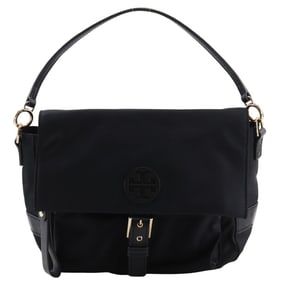 Tory Burch Tilda Shoulder Bag 51332, Black Nylon, Women's