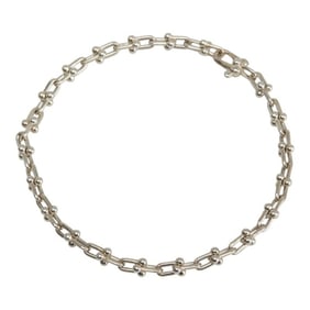 Tiffany & Co. HardWear Microlink Medium Bracelet in 925 Sterling Silver for Women.