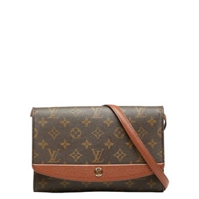 Louis Vuitton Monogram Bordeaux 24 Crossbody Shoulder Bag M51798 Brown PVC Leather Women's LOUIS
