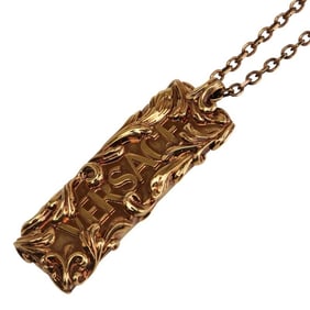 Gianni Versace Medusa Barocco Logo Necklace Gold Plated Men's