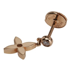 Louis Vuitton Monogram Idylle Puce Single Diamond Earring (Single Side Only) F92068 18KPG Pink Gold