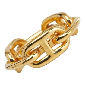 Hermès Lucade Chaine Dunk Les Frau Scarf Ring, Gold Plated, Women's HERMES