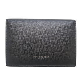 Saint Laurent Men's Card Case 469333 Calfskin Black