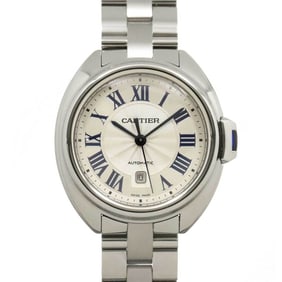 Cartier Clé de WSCL0005 Date Women's Watch Silver Automatic