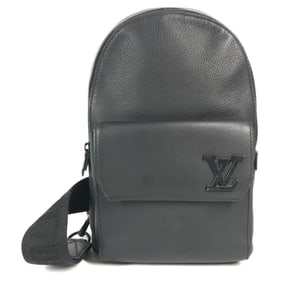LOUIS VUITTON M23736 LV Aerogram Pilot Sling Bag, Crossbody/Shoulder Leather, Unisex, Noir/Black