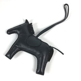 HERMES So Black All Rodeo GM Bag Charm, Anjo Milo, Unisex,