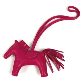HERMES Horse Rodeo PM Bag Charm, So Pink, Anjo Miro, Women's, Rose Mexico Like New