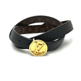 LOUIS VUITTON M0053X Monogram Santur LV Circle 20M Belt, Fashion Item, Pants Canvas, Women's, Brown,