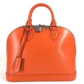 LOUIS VUITTON M40623 Epi Leather Alma PM Tote Bag, Women's, in Pemon Orange.
