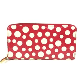 LOUIS VUITTON M91572 Vernis Dot Infinity Zippy Wallet, a collaboration with Yayoi Kusama. Patent