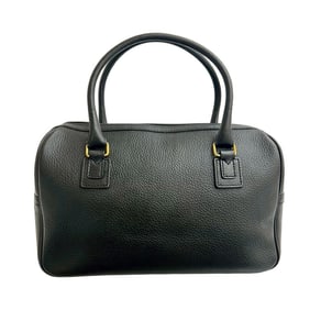 Burberry's Vintage Nova Check Shadow Horse Logo Leather Handbag/Mini Boston Bag 97723
