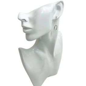 HERMES Farandole MM Chaine d'Ancre Earrings, 925 Sterling Silver, Women's, 66326