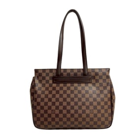 LOUIS VUITTON Vintage Parioli PM Damier Ebene Leather Tote Bag/Semi-Shoulder Bag Brown 97874