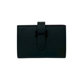 Unused, stored item with W markings. HERMES Bearn card case, monochrome, Epsom leather, business