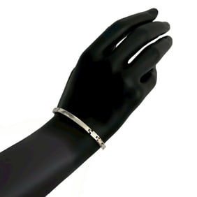 GUCCI Belt Motif Bracelet, Silver 925 Chain Bangle, 91191