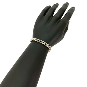 TIFFANY & Co. Tiffany Twisted Rope Sterling Silver Bracelet Chain Bangle 24256