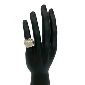HERMES Apple Ring, 925 Sterling Silver, Size 11, 70351