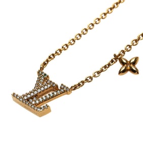 Louis Vuitton LV Iconic Necklace M00596 Gold Plated Rhinestones Women's LOUIS VUITTON