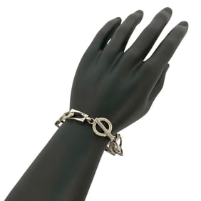 GUCCI Figaro Chain Silver 925 Bracelet/Bangle for Men, 77732