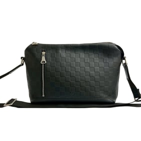 LOUIS VUITTON Discovery Messenger PM Damier Infini Leather Shoulder Bag, Black, 27145
