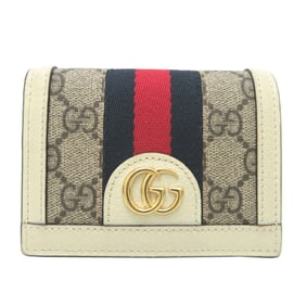 Gucci Ophidia Compact Wallet Women's Bifold 523155 Leather Multicolor