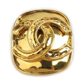 CHANEL Coco Mark Metal Gold Brooch for Women e60970i