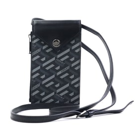 Versace smartphone case/pouch in coated canvas, black, for men (h31581a)