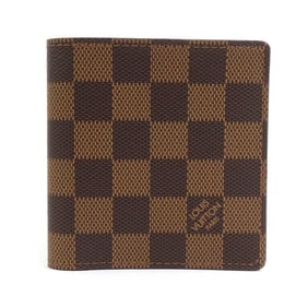 Louis Vuitton Damier Canvas Wallet, Porte-Biere, 6 Carte de Credit, Canvas, Ebene, N61666, r10808j