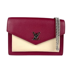 Louis Vuitton Lockme Chain Wallet, Leather, Riduvan x Etain Creme, Women's, M63470 z7137