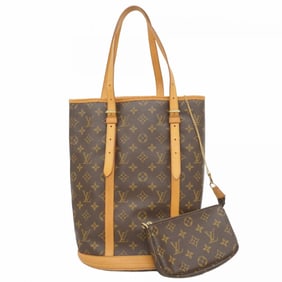 Louis Vuitton Monogram Bucket GM Tote Bag M42236 Brown Women's