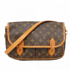 Louis Vuitton Monogram Gibessier MM Shoulder Bag M42247 Brown Women's